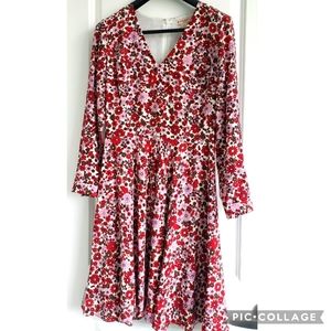 Brooks brothers silk floral dress size 4
